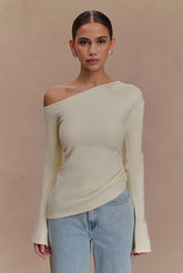 Miles Off Shoulder Knit Top - Ivory