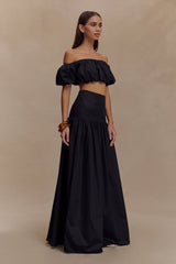 Autumn Maxi Skirt - Black