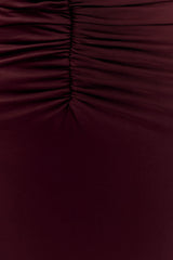 Rafaella Slinky And Mesh Maxi Dress - Mahogany