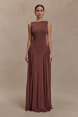 Marnie Modal Sleeveless Maxi Dress - Chocolate
