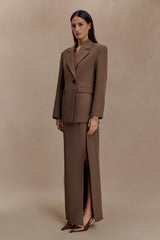 Mateo Oversized Blazer - Cacao Brown