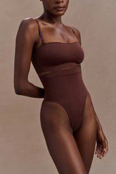 Saria High Waist Shapewear Briefs - Espresso