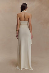 Bowie Low Rise Knit Maxi Skirt - Ivory