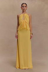 Katalina Chiffon Maxi Skirt - Butterscotch
