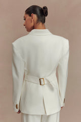Bellamy Cinched Blazer - Ivory