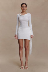 Terrymae Crochet Mini Skirt - White