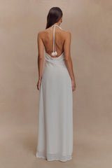 Rosalia Cowl Neck Maxi Dress - White