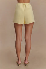 Malika Knit Shorts - Lemon