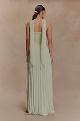 Caira Chiffon Scarf Maxi Dress - Sage