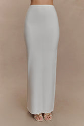 Alejandra Knit Maxi Skirt - White