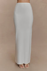 Alejandra Knit Maxi Skirt - White