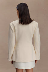 Wesley Structured Blazer - Buttercream
