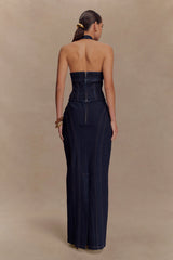 Alma Denim Maxi Skirt - Indigo Blue