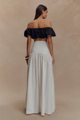 Autumn Maxi Skirt - White