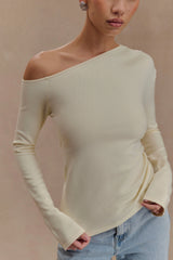 Miles Off Shoulder Knit Top - Ivory