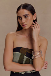 Marah Resin Bangle Set - Clear
