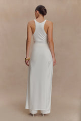 Ellerie Longline Racerback Top - White