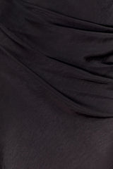 Iris Long Sleeve Satin Maxi Dress - Black