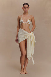 Sammy Boucle Knit Cover Up - Ivory