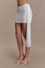 Terrymae Crochet Mini Skirt - White