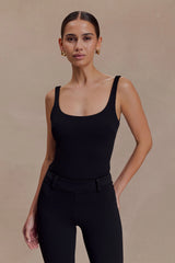 Blanca Stretch Crepe Cami Top - Black