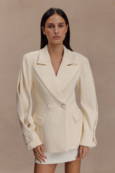 Wesley Structured Blazer - Buttercream