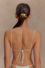 Memphis Beaded Bikini Top - Mint