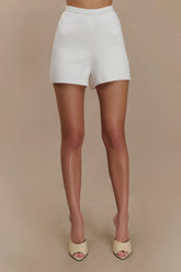 Malika Knit Shorts - White