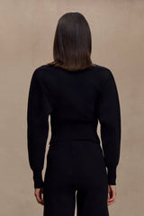 Ciaralee Cinched Waist Jumper - Black