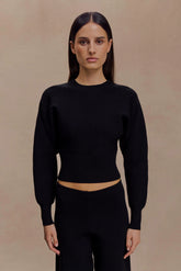 Ciaralee Cinched Waist Jumper - Black