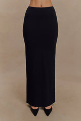 Kyle Knit Maxi Skirt - Black