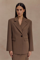 Mateo Oversized Blazer - Cacao Brown