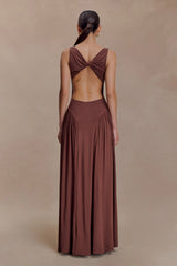 Marnie Modal Sleeveless Maxi Dress - Chocolate