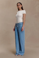 Niamh Modal Twist Back Bodysuit - Ivory