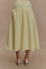 Amirah Midi Skirt - Lemon