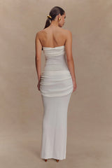 Elora Strapless Knit Maxi Dress - Ivory