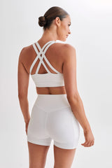 Jackie Twist Crop Top - White