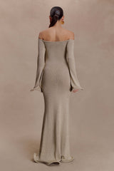 Sandrine Lurex Knit Maxi Dress - Gold