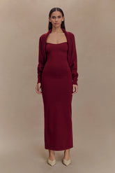 Kingston Knit Maxi Dress - Merlot