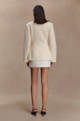 Gina Suiting Mini Skirt - Ivory