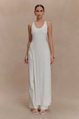 Ellerie Longline Racerback Top - White