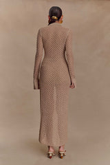 Waverley Metallic Knit Swim Cover Up - Gold