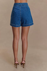 Abel Denim Shorts - Dark Blue