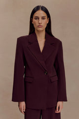 Mateo Oversized Blazer - Mahogany