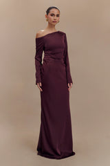 Avery Long Sleeve Maxi Dress - Plum