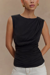 Anthony Short Sleeve Top - Black