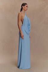 Katalina Chiffon Maxi Skirt - Sky Blue