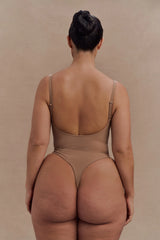 Alyssa Backless Shapewear Bodysuit - Latte