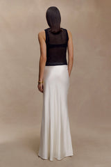 Sabrina Silk Blend Maxi Skirt - Ivory