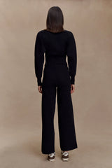 Kerrymae Straight Leg Knit Pants - Black